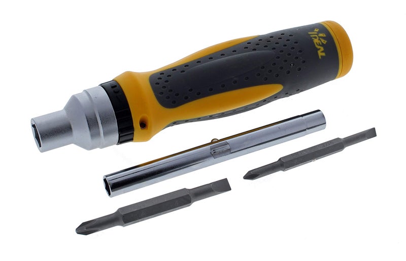 Ideal Industries مفك براغي 35-988 كهربائي مثالي 9 في 1 مفك صواميل مع مجموعات رؤوس مفك براغي - Image 3